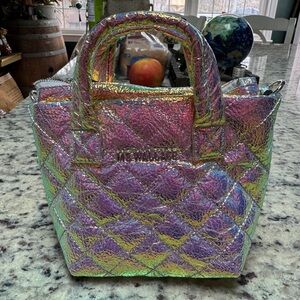 MZ Wallace Iridescent Quilted Sachel Bag